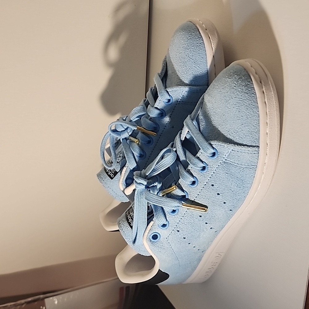 Adidas Stan Smith Disney Collab Blue Suede Shoes